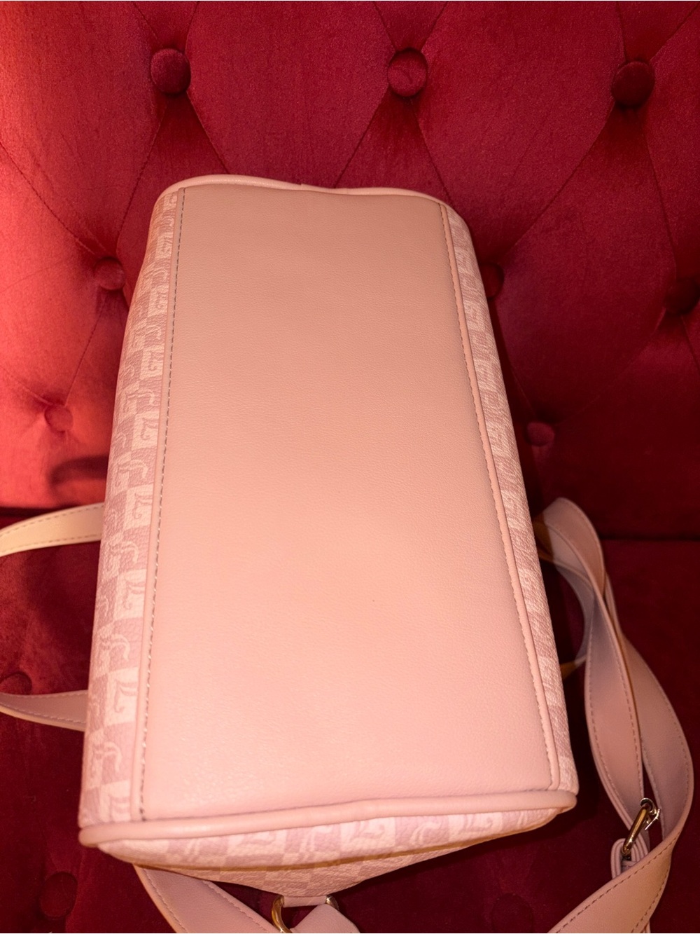 Juicy Couture Blush Pink Signature Jacquard Satchel w/Crossbody & wallet - Picture 8 of 8